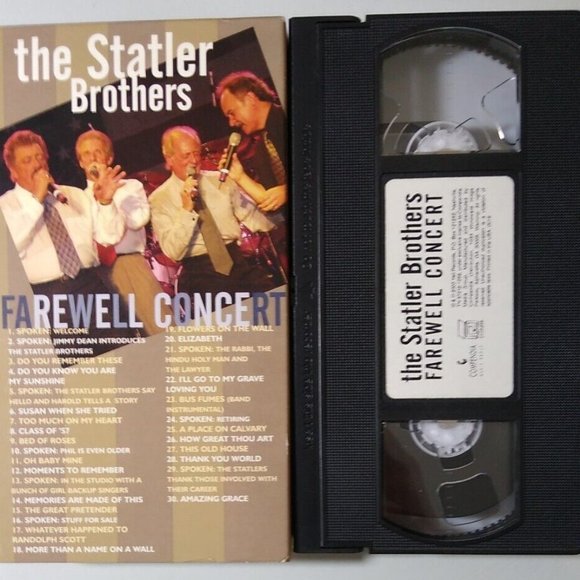 Media The Statler Brothers Farewell Concert Vhs 203 Poshmark